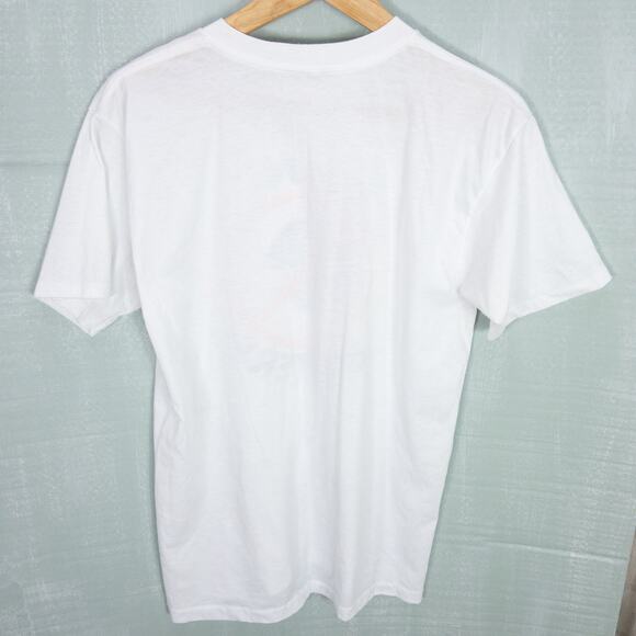 Giant Busters White Graphic Print Size XL Vintage T-Shirt Short Sleeve Crew‎ - Picture 6 of 10